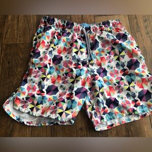 Mens Michaels Swim Trunks Large Board Trunks Made In USA Lined Pockets Colorful